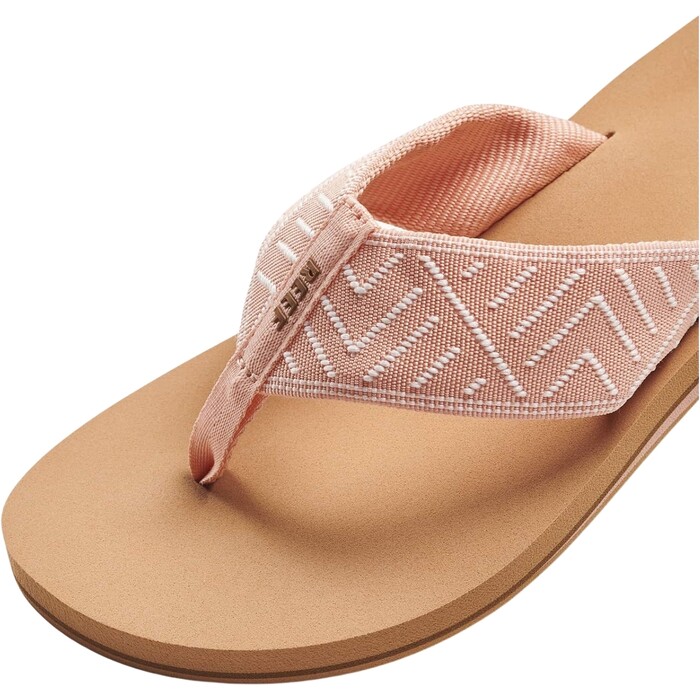 2024 Reef Womens Spring Woven Flip Flop Sandals CI6717 - Peach Parfait